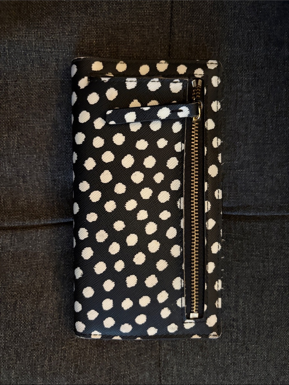 kate spade Black and White Dot Continental Wallet - Picture 2 of 5
